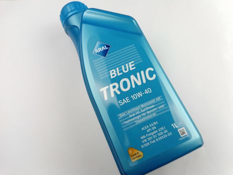 Полусинтетическое моторное масло 10W-40, ARAL Blue Tronic 1л (14F736) (20488) Полусинтетическое моторное масло 10W-40, ARAL Blue Tronic 1л (14F736) (20488)