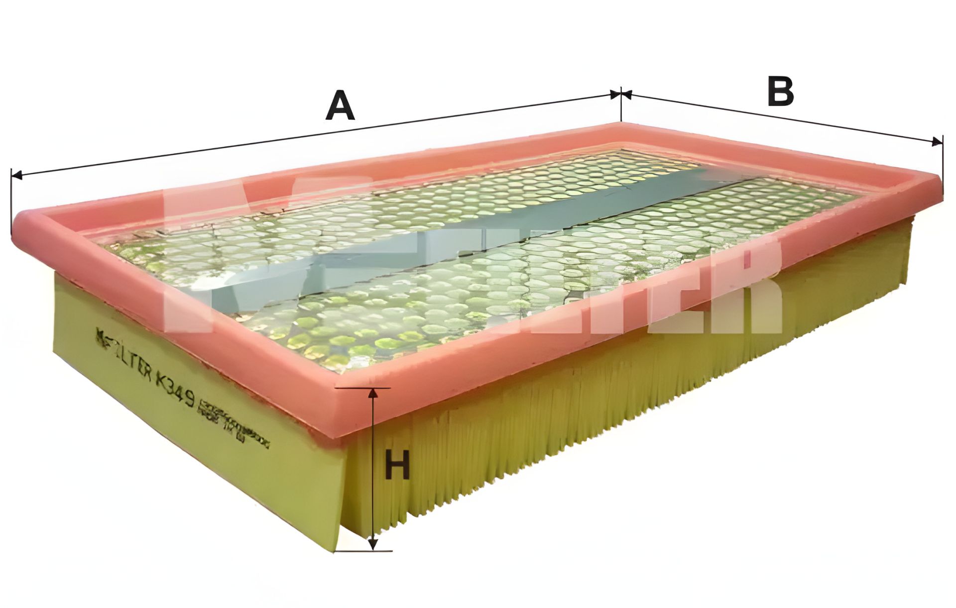 MAZDA 626 Повітряний фільтр, M-FILTER (K349) MAZDA 626 Повітряний фільтр, M-FILTER (K349)