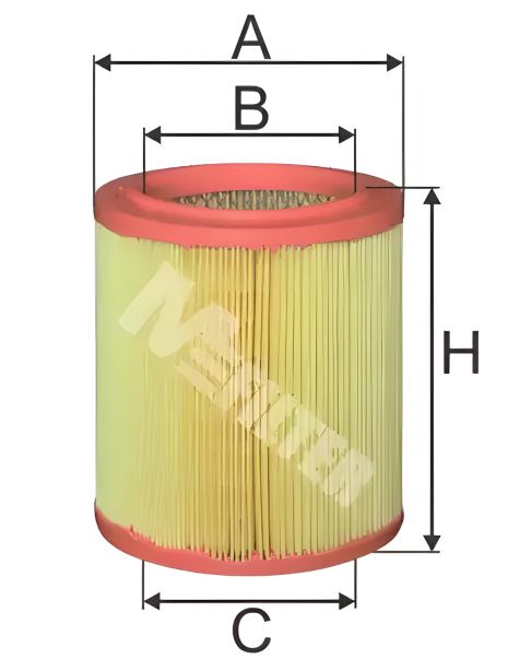 Воздушный фильтр PEUGEOT PARTNER, CITROËN XSARA, M-FILTER (A396)