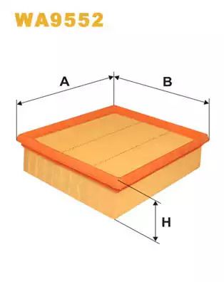 Фільтр повітряний SUZUKI SX4, FIAT SEDICI, WIXFILTRON (WA9552)