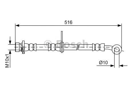 Тормозной шланг для HONDA ACCORD, BOSCH (1987481730)