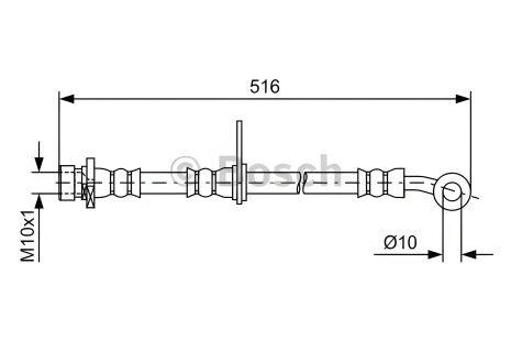 Тормозной шланг для HONDA ACCORD, BOSCH (1987481730) Тормозной шланг для HONDA ACCORD, BOSCH (1987481730)