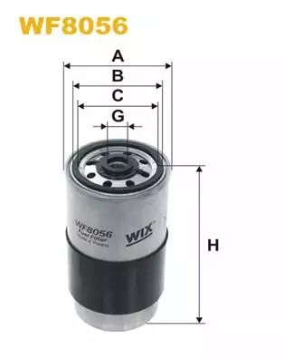 Фильтр топливный VW PASSAT, VOLVO V70, WIX FILTERS (WF8056)