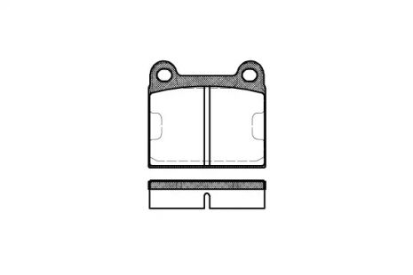 Комплект гальмівних колодок, дискове гальмо OPEL ASTRA, TALBOT SIMCA, REMSA (000660)