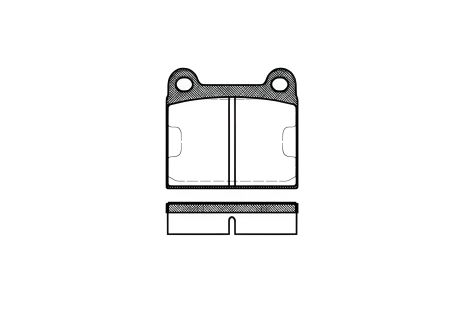 Комплект тормозных колодок для OPEL ASTRA и TALBOT SIMCA, REMSA (000660)