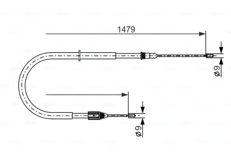 Трос ручного тормоза для RENAULT SCÉNIC, BOSCH (1987477647) Трос ручного тормоза для RENAULT SCÉNIC, BOSCH (1987477647)