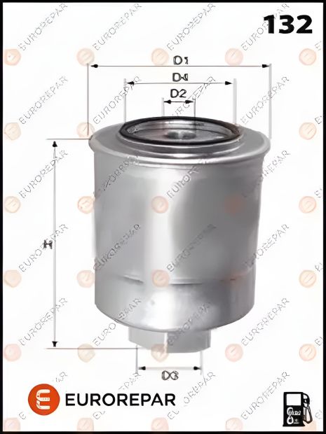 Фільтр паливний MITSUBISHI L200/300, NISSAN TERRANO, EUROREPAR (E148109) Фільтр паливний MITSUBISHI L200/300, NISSAN TERRANO, EUROREPAR (E148109)