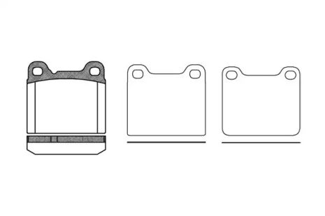 Комплект гальмівних колодок VOLVO 940, VOLVO 850, VOLVO C70, WOKING (P357320)