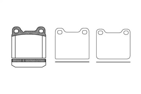 Комплект тормозных колодок VOLVO 940, VOLVO 850, VOLVO C70, WOKING (P357320)