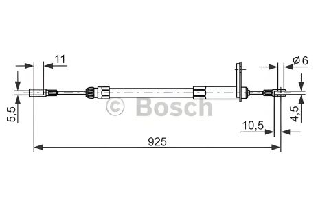 Трос гальма ручного MERCEDES-BENZ CLK BOSCH (1987477220) Трос гальма ручного MERCEDES-BENZ CLK BOSCH (1987477220)