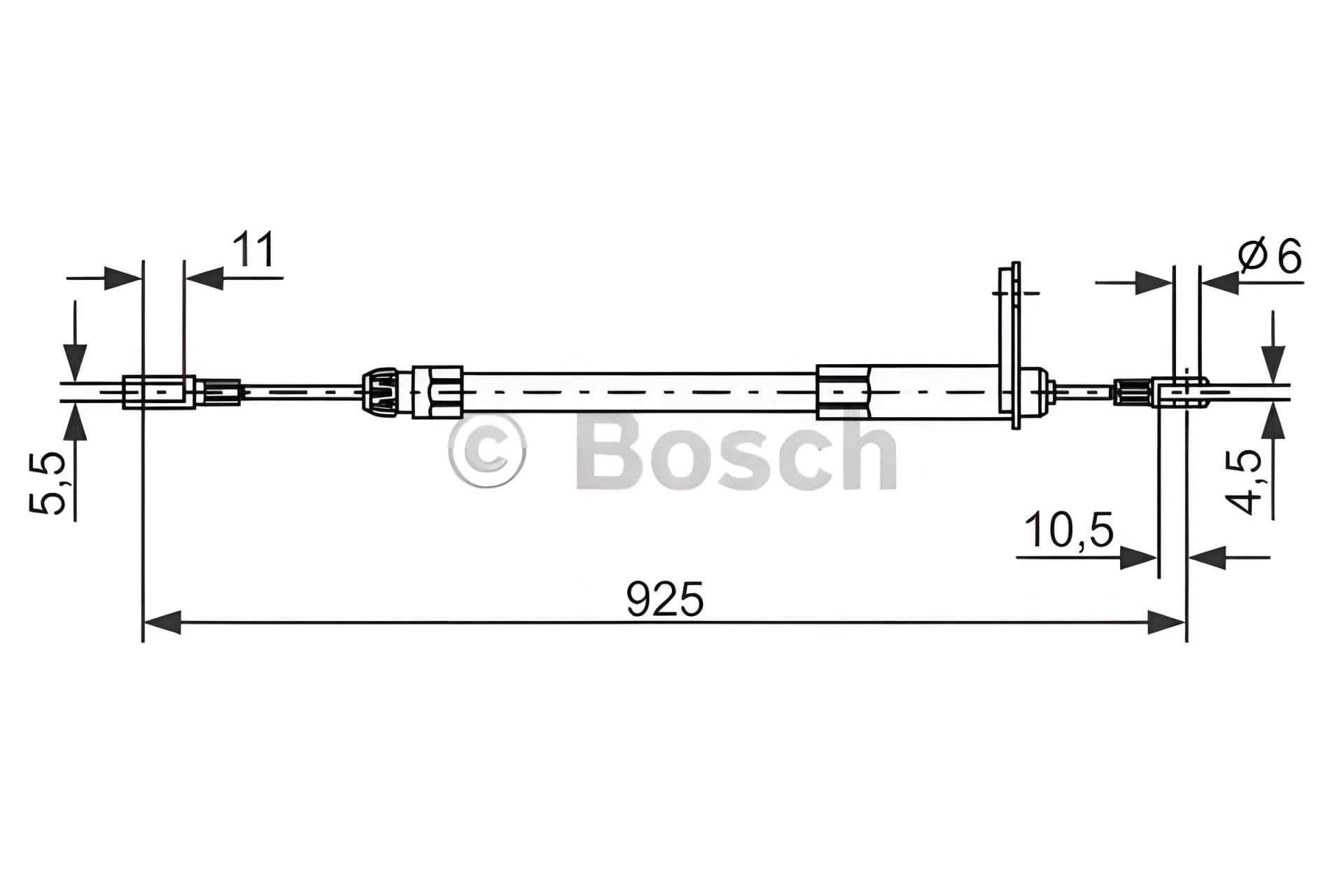 Трос гальма ручного MERCEDES-BENZ CLK BOSCH (1987477220) Трос гальма ручного MERCEDES-BENZ CLK BOSCH (1987477220)