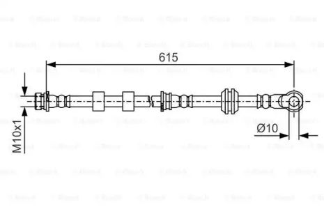 Brake Mitsubishi ASX, Bosch (1987481088)