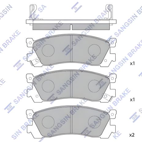Тормозные колодки MAZDA 929, HI-Q, модель SP1060R