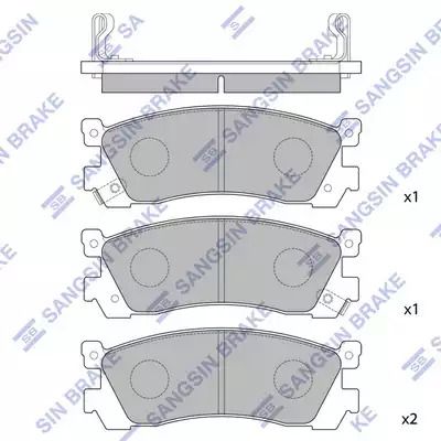 Комплект гальмівних колодок, дискове гальмо MAZDA 929, HI-Q (SP1060R)