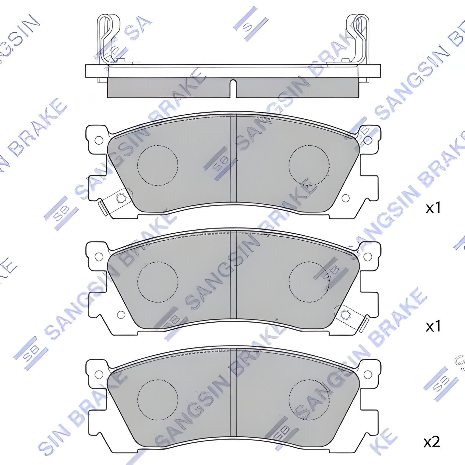 Тормозные колодки MAZDA 929, HI-Q, модель SP1060R Тормозные колодки MAZDA 929, HI-Q, модель SP1060R