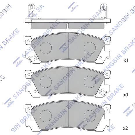 Тормозные колодки MAZDA 929, HI-Q, модель SP1060R Тормозные колодки MAZDA 929, HI-Q, модель SP1060R
