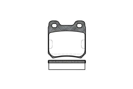 Дисковый тормозных колодок комплект OPEL SENATOR, OPEL OMEGA REMSA (023910)
