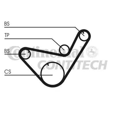 T rooted Timing Hyundai H100, Mitsubishi Pajero, Contitech (CT714)