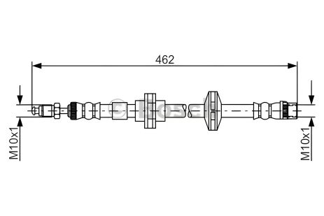 Гальмівний шланг RENAULT LAGUNA, BOSCH (1987481565)