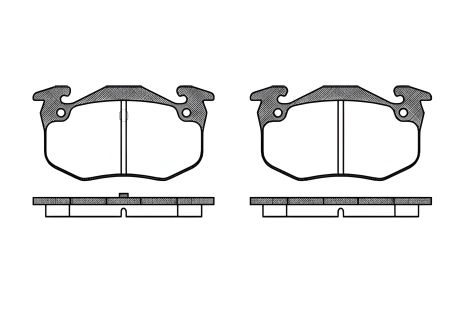 Комплект гальмівних колодок для дискових гальм SEAT ALTEA, SKODA SUPERB, REMSA (014450) Комплект гальмівних колодок для дискових гальм SEAT ALTEA, SKODA SUPERB, REMSA (014450)