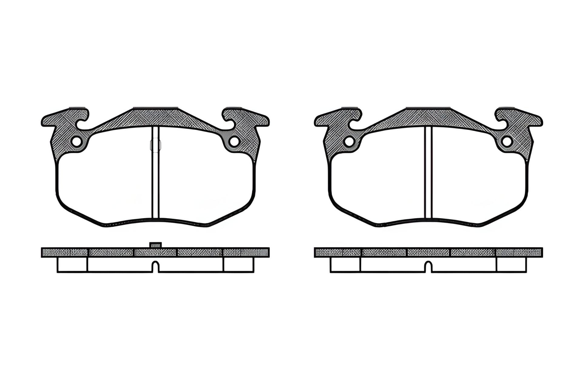 Комплект гальмівних колодок для дискових гальм SEAT ALTEA, SKODA SUPERB, REMSA (014450) Комплект гальмівних колодок для дискових гальм SEAT ALTEA, SKODA SUPERB, REMSA (014450)
