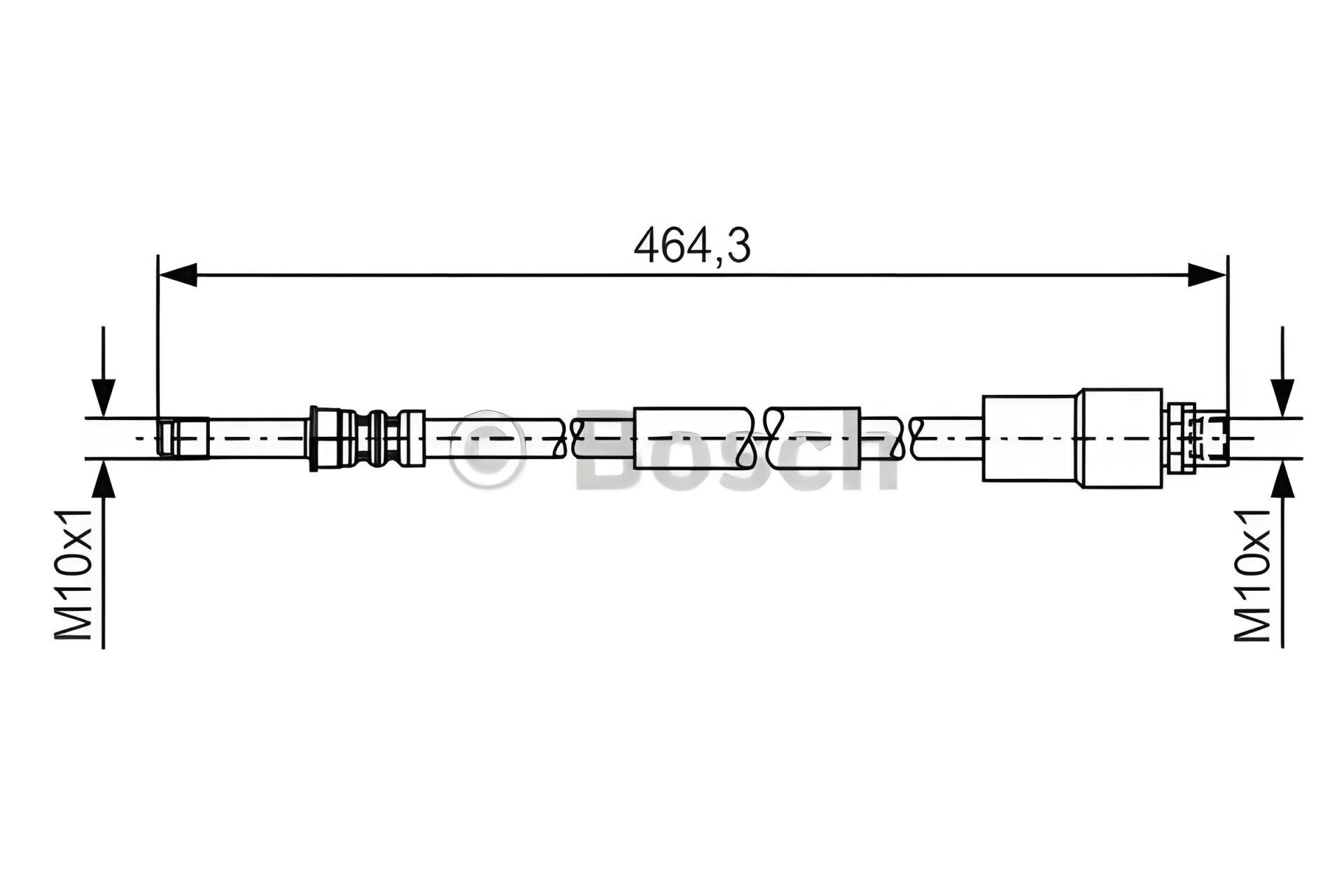 Гальмівний шланг MERCEDES-BENZ SPRINTER, VW CRAFTER, BOSCH (1987481541) Гальмівний шланг MERCEDES-BENZ SPRINTER, VW CRAFTER, BOSCH (1987481541)