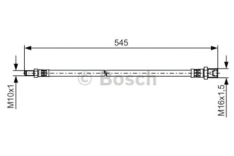Тормозной шланг для IVECO DAILY, BOSCH (1987481507)