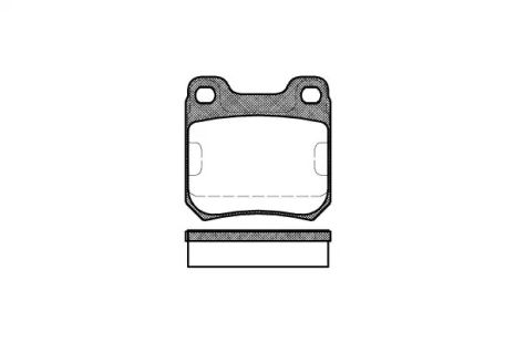 Набір гальмівних майданчиків, Chevrolet Omega, Saab 9-5, REMSA (023900)