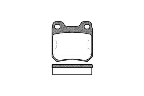 Комплект тормозных колодок CHEVROLET OMEGA, SAAB 9-5, OPEL OMEGA, WOKING (P339300)