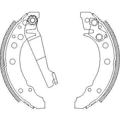 Комплект гальмівних колодок BEDFORD CHEVANNE, SEAT CORDOBA, WOKING (Z404500)