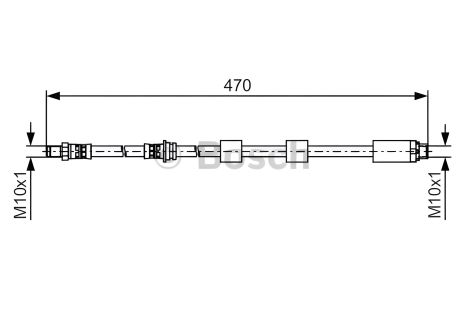 Тормозной шланг для BMW 3, BOSCH (1987481481)