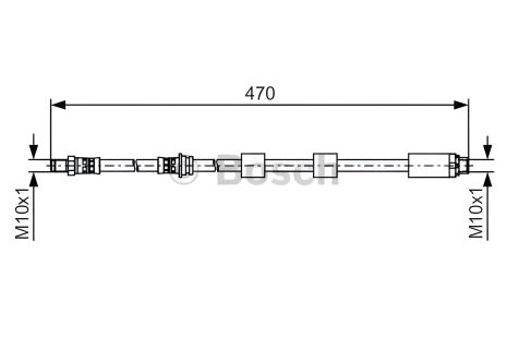 Гальмівний шланг BMW 3, BOSCH (1987481481) Гальмівний шланг BMW 3, BOSCH (1987481481)