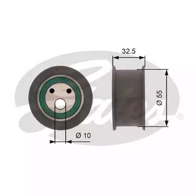 Натяжной ролик ремня ГРМ GATES (T42041A)