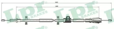 Трос ручного гальма VOLVO 850, LPR (C0914B)