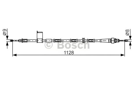 Трос ручного тормоза JEEP GRAND CHEROKEE, BOSCH (1987482363) Трос ручного тормоза JEEP GRAND CHEROKEE, BOSCH (1987482363)