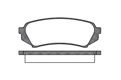 Комплект дисковых тормозных колодок для LEXUS LX, TOYOTA LAND CRUISER, REMSA (070600)