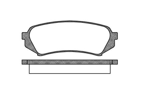 Комплект гальмівних колодок, дискове гальмо LEXUS LX, TOYOTA LAND CRUISER, REMSA (070600)