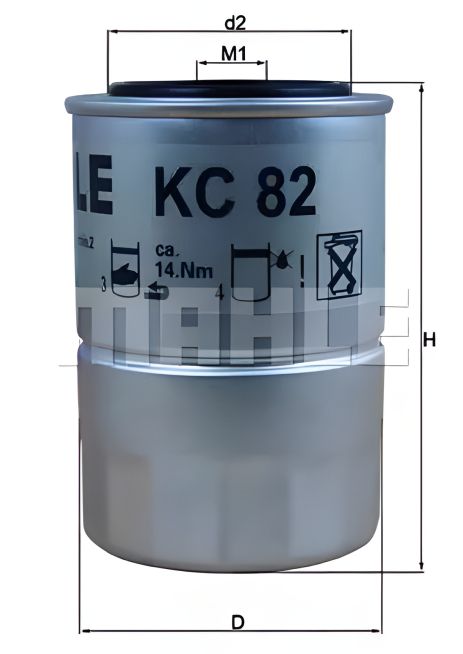 Топливный фильтр для MITSUBISHI LANCER, DAIHATSU RUGGER, MAHLE/KNECHT (KC82D) Топливный фильтр для MITSUBISHI LANCER, DAIHATSU RUGGER, MAHLE/KNECHT (KC82D)