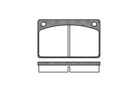 Комплект гальмівних колодок, дискове гальмо VOLVO 260, REMSA (004200)