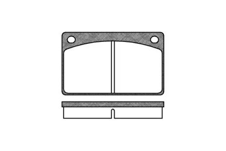 Комплект гальмівних колодок, дискове гальмо VOLVO 260, REMSA (004200)