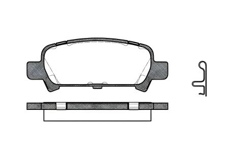 Комплект тормозных колодок, дисковый тормоз SUBARU LEGACY, REMSA (072902)