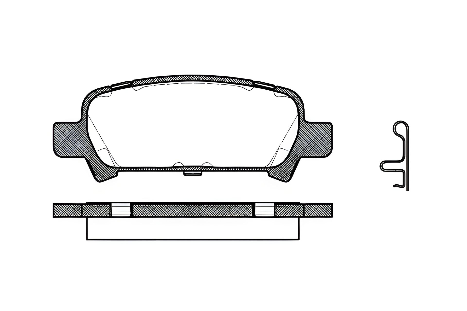 Комплект гальмівних колодок SUBARU LEGACY, SUBARU OUTBACK, SUBARU FORESTER, WOKING (P629302) Комплект гальмівних колодок SUBARU LEGACY, SUBARU OUTBACK, SUBARU FORESTER, WOKING (P629302)