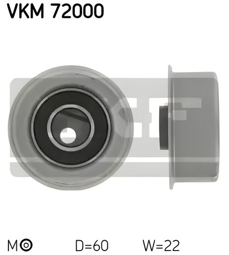 Натяжной ролик ремня ГРМ для NISSAN SUNNY, SKF (VKM72000) Натяжной ролик ремня ГРМ для NISSAN SUNNY, SKF (VKM72000)