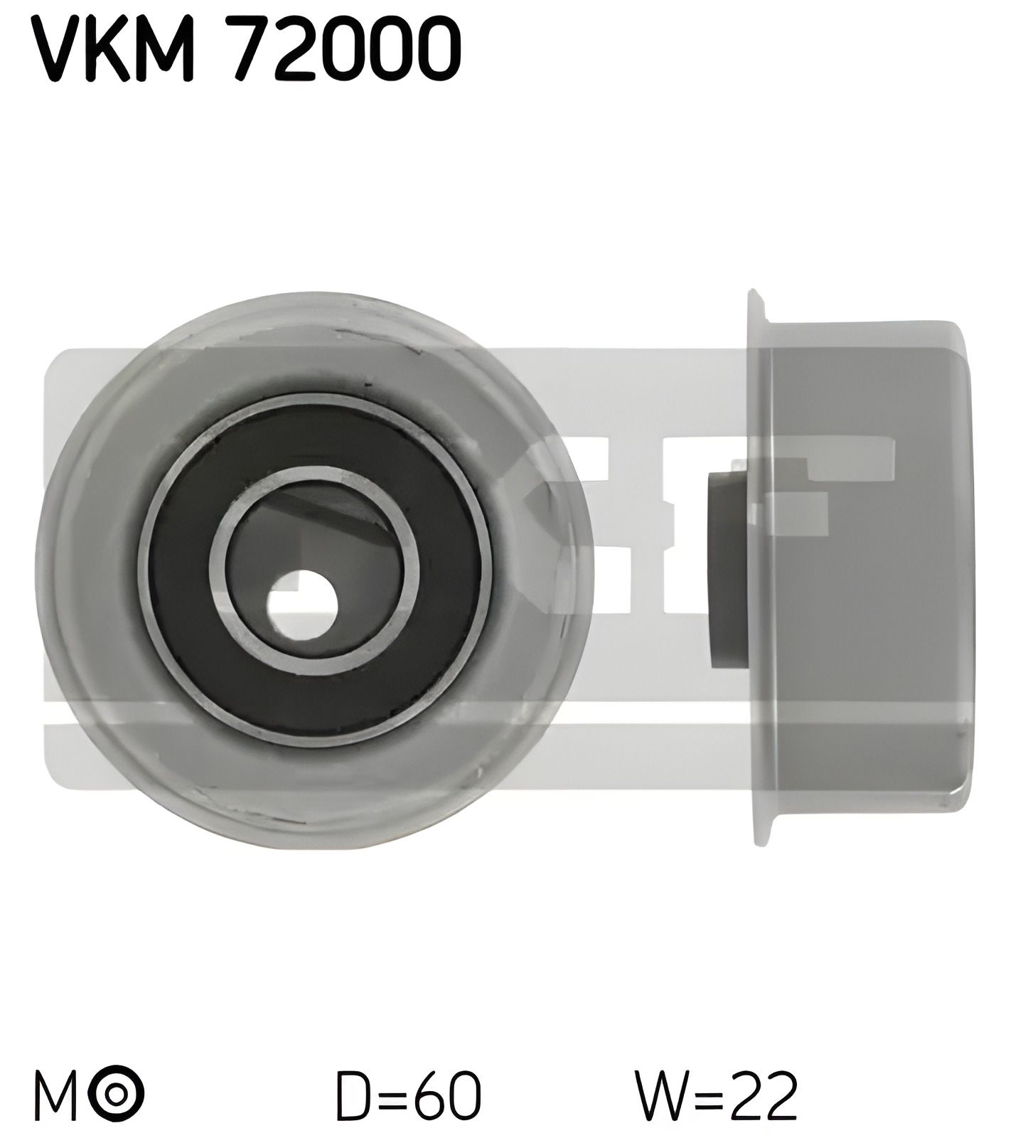 Ролик натяжний ременя ГРМ для NISSAN SUNNY, SKF (VKM72000) Ролик натяжний ременя ГРМ для NISSAN SUNNY, SKF (VKM72000)