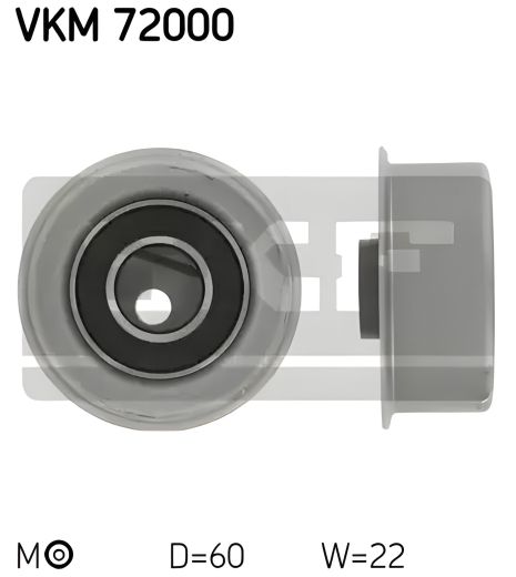 Натяжной ролик ремня ГРМ для NISSAN SUNNY, SKF (VKM72000) Натяжной ролик ремня ГРМ для NISSAN SUNNY, SKF (VKM72000)