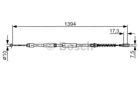 Трос ручного тормоза VW CRAFTER, BOSCH (1987482033) Трос ручного тормоза VW CRAFTER, BOSCH (1987482033)