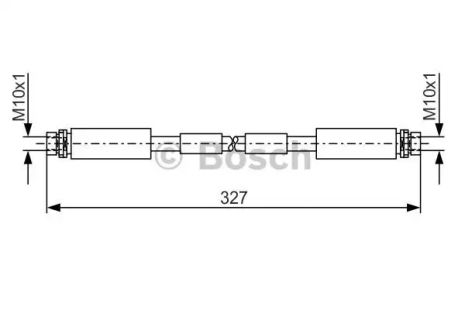 Шланг гальмівний VW PASSAT, AUDI A8, BOSCH (1987476856)