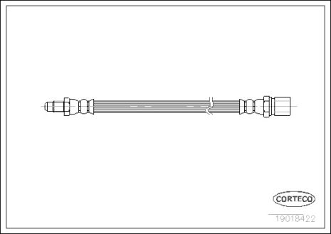 Brake Fiat 125, Lada 111, Corteco (19018422)