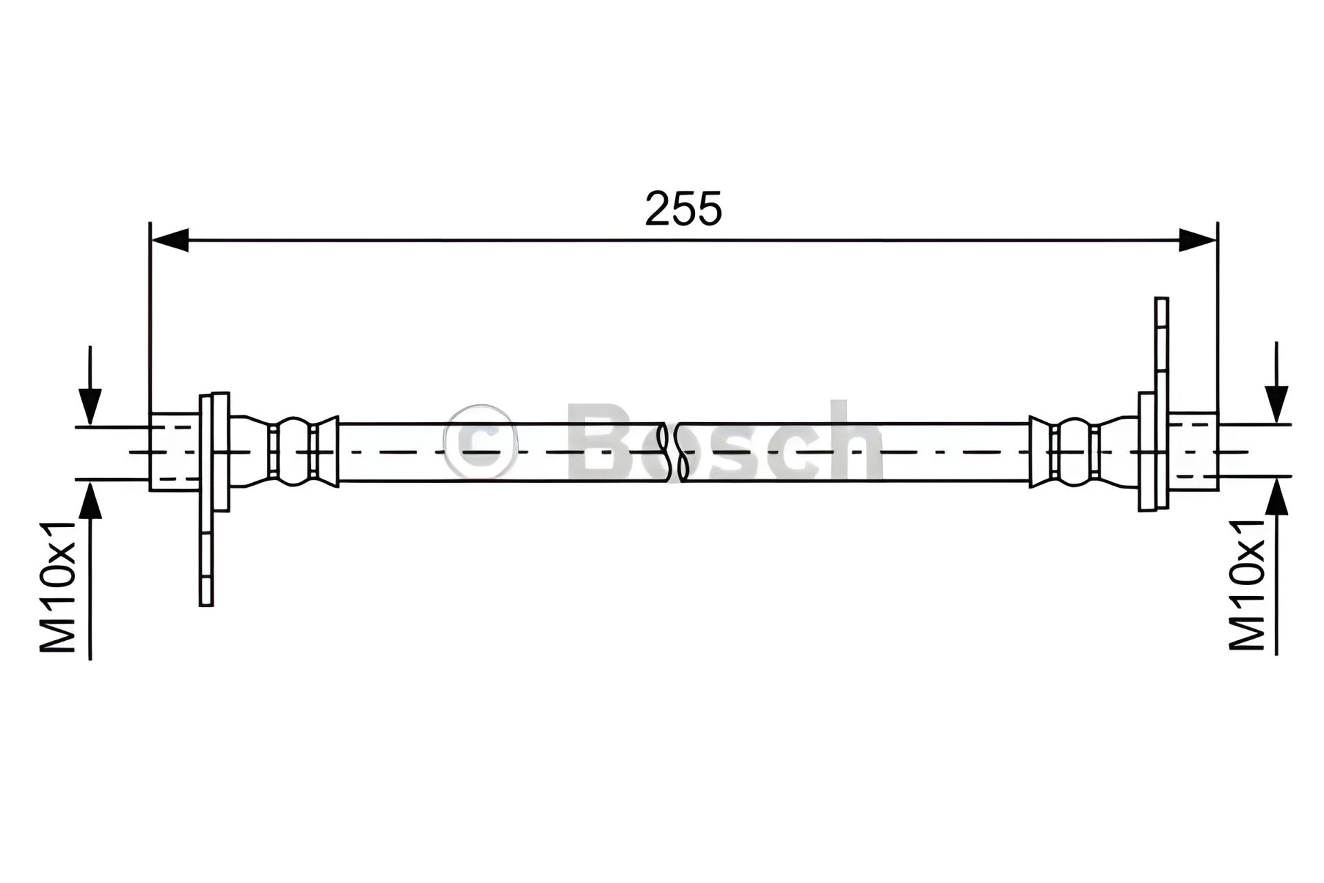 Тормозной шланг для MITSUBISHI ASX, BOSCH (1987481586) Тормозной шланг для MITSUBISHI ASX, BOSCH (1987481586)