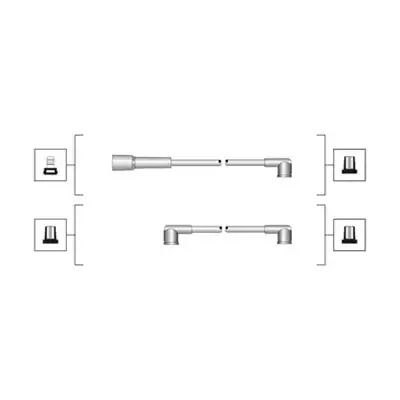 Комплект проводов зажигания SKODA FELICIA, MAGNETIMARELLI (941319170060)